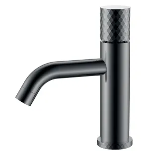 Смеситель для раковины Boheme Stick Diamond 121-SGM оружейная сталь